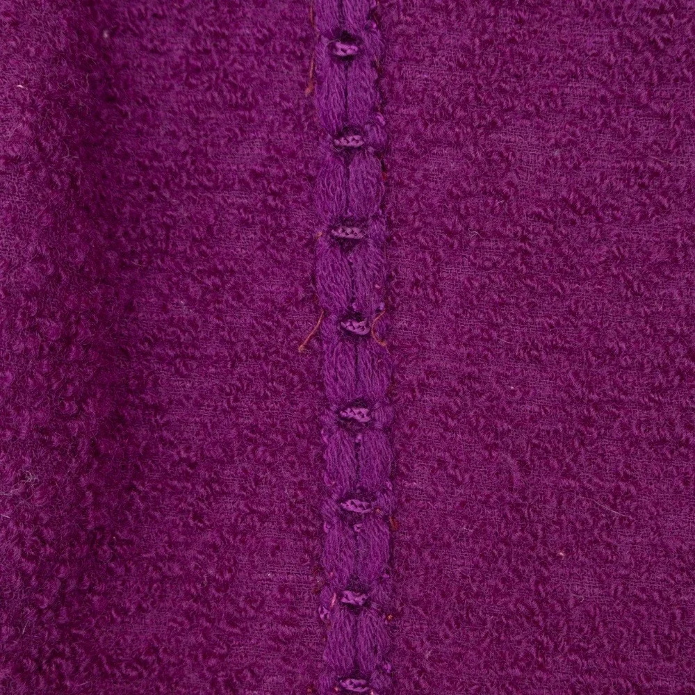 RARE Vintage Chanel Boutique Purple‎ Bouclé Wool Jacket – FW 1993 Circa